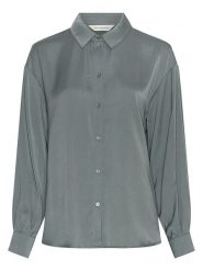 MOSS COPENHAGEN Koszula w kolorze zielonym rozmiar: M/L. Zielone koszule damskie Moss Copenhagen, l, bez wzorów, bez kołnierzyka, bez ramiączek. Za 189.95 zł.