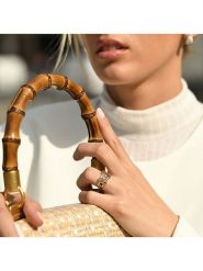 OR ÉCLAT Złoty pierścionek "Kamina" z kamieniami szlachetnymi rozmiar: 54. Żółte pierścionki damskie Or Éclat, z ametystem, złote. Za 1,348.99 zł.