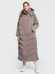 Calvin Klein Płaszcz zimowy Modern K20K205127 Brązowy Regular Fit. Brązowe płaszcze damskie Calvin Klein, na zimę, xs, bez wzorów, z syntetyku, bez kaptura. Za 1,599.00 zł.