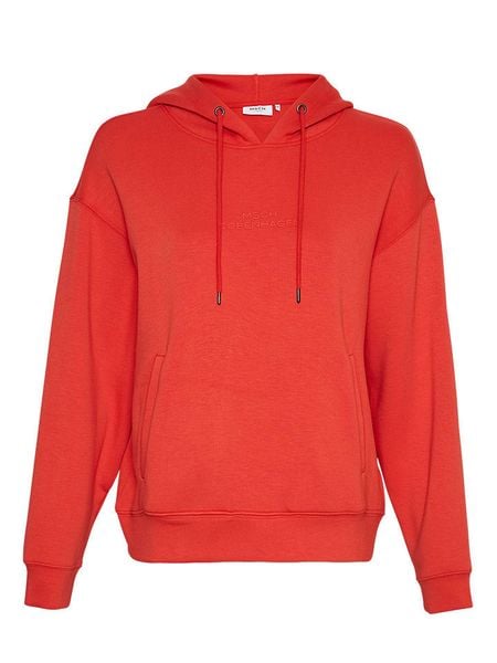 MOSS COPENHAGEN Bluza w kolorze czerwonym rozmiar: XS/S. Czerwone bluzy damskie Moss Copenhagen, s, bez wzorów, z wiskozy, z kapturem. Za 123.25 zł.