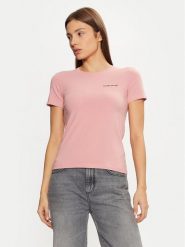 Guess Jeans T-Shirt W4YI02 J1314 Różowy Regular Fit. Czerwone t-shirty damskie Guess Jeans, s, z aplikacjami, z bawełny, bez kołnierzyka. Za 89.99 zł.