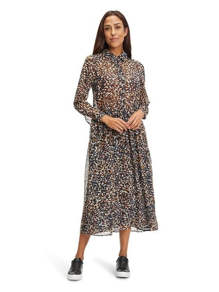 Vera Mont Sukienka w kolorze jasnobrązowo-niebieskim rozmiar: 40. Brązowe sukienki damskie Vera Mont, bez wzorów, bez ramiączek. Za 118.84 zł.