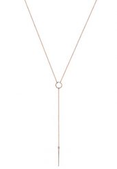 Elli Damski łańcuszek Y Geo Minimal ze srebra próby 925 Sterling Silver Naszyjniki 1 ct. Szare naszyjniki damskie Elli, srebrne. Za 249.89 zł.