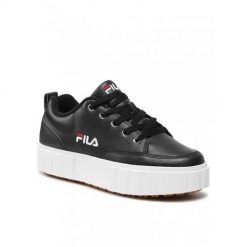 Buty do chodzenia damskie Fila Sandblast L. Czarne obuwie sportowe damskie Fila, z materiału, bez zapięcia, trekkingowe. Za 451.00 zł.