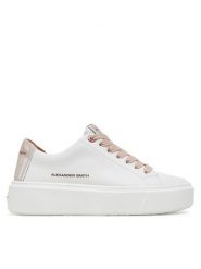 Alexander Smith Sneakersy London High ALBBLHW 8402 Biały. Białe obuwie sportowe damskie Alexander Smith, ze skóry, bez zapięcia. Za 549.99 zł.