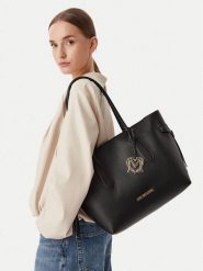 LOVE MOSCHINO Torebka JC4059PP1PLL0000 Czarny. Czarne torebki klasyczne damskie Love Moschino, ze skóry, bez dodatków. Za 1,099.00 zł.