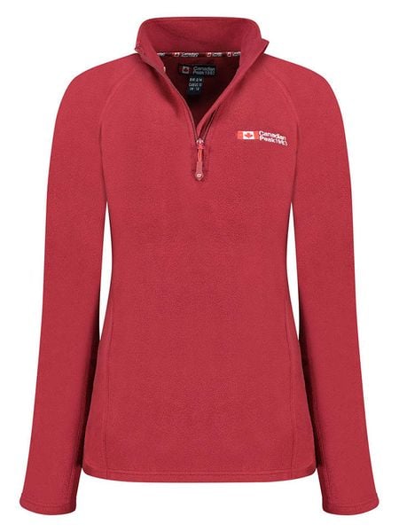 Canadian Peak Kurtka polarowa "Tugeak" w kolorze bordowym rozmiar: L. Czerwone kurtki damskie Canadian Peak, l, bez wzorów, z polaru, bez kaptura. Za 100.52 zł.