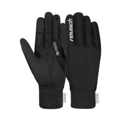 Rękawice narciarskie Reusch Karayel Windstopper® Touch-Tec. Czarne rękawiczki damskie REUSCH, bez wzorów. Za 208.98 zł.
