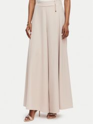 Rinascimento Spodnie palazzo CFC0020285002 Beżowy Wide Leg. Brązowe spodnie materiałowe damskie Rinascimento, bez wzorów, z materiału. Za 609.99 zł.