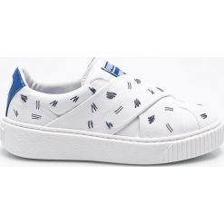 Puma - Buty Platform Slip-On Shantell Martin. Szare obuwie sportowe casual damskie Puma, z gumy. W wyprzedaży za 399.90 zł.
