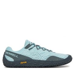 Buty do biegania Merrell. Niebieskie obuwie sportowe damskie Merrell, bez zapięcia, do biegania. Za 329.99 zł.