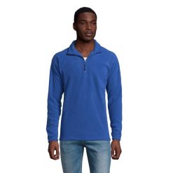 Bluza Polarowa Unisex Dla Dorosłych Ness Half Zip. Niebieskie bluzy damskie SOL'S, na zimę, m, bez wzorów, z materiału, bez kaptura. Za 125.99 zł.