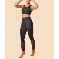 Legginsy deportivo comprensivo Chiara. Czarne legginsy damskie Anaissa, s, bez wzorów, z elastanu. W wyprzedaży za 200.00 zł.