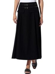 Heine Spódnica w kolorze czarnym rozmiar: 50. Czarne spódnice damskie Heine, bez wzorów, ze skóry, midi. Za 126.99 zł.