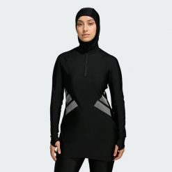 Koszulka Kąpielowa Z Długim Rękawem Big Bars. Białe koszulki damskie Adidas, bez wzorów, bez kołnierzyka, bez ramiączek. Za 349.00 zł.