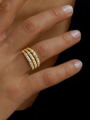 DI GIORGIO Pozłacany pierścionek rozmiar: 56. Żółte pierścionki damskie DI GIORGIO, pozłacane. Za 173.99 zł.