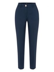 More & More Spodnie w kolorze granatowym rozmiar: 36. Niebieskie spodnie materiałowe damskie More & More, bez wzorów, z materiału. Za 82.99 zł.