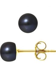 Pearline Kolczyki-wkrętki z perłami w kolorze tahiti rozmiar: onesize. Czarne kolczyki damskie Pearline, z perłą, złote. Za 197.63 zł.