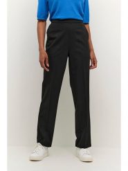 Kaffe Spodnie "Sakura" w kolorze czarnym rozmiar: 46. Czarne spodnie materiałowe damskie Kaffe, bez wzorów, z materiału. Za 132.67 zł.