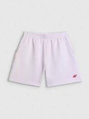 4F Spodenki dresowe damskie - białe S. Białe spodenki sportowe damskie 4F, na lato, s, bez wzorów, z dresówki. Za 129.99 zł.