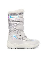 Primigi Śniegowce GORE-TEX 8881666 S Srebrny. Szare kozaki dziewczęce Primigi, bez wzorów, z gore-texu, bez obcasa, bez zapięcia. Za 519.99 zł.
