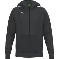 Kurtka z kapturem Erima Cmpt Wings Black Junior. Czarne kurtki damskie Erima, bez wzorów, z materiału, z kapturem. Za 328.99 zł.