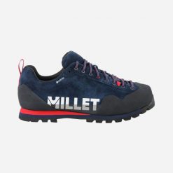 Buty turystyczne MILLET Friction Gore-Tex U Granatowy. Niebieskie obuwie trekkingowe damskie Millet, z gore-texu, bez zapięcia. Za 899.00 zł.