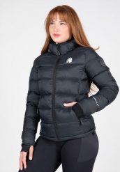 Rachel Puffer Kurtka - Czarny. Czarne kurtki damskie GORILLA WEAR, xs, bez wzorów, z nylonu, bez kaptura. Za 458.00 zł.