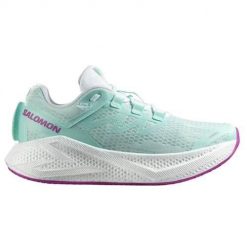 Buty do biegania damskie Salomon Aero Glide 3. Niebieskie obuwie sportowe damskie Salomon, z materiału, bez zapięcia, do biegania. Za 659.99 zł.