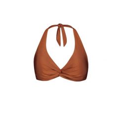 Kostium kąpielowy top z krzyżowym wiązaniem dla kobiet Barts Isla. Brązowe bikini Barts, bez wzorów. Za 192.00 zł.