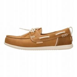 HEYDUDE Damskie Mokasyny Harbor Breeze Lo Classic. Brązowe mokasyny damskie Hey dude, z materiału, bez obcasa. Za 329.00 zł.