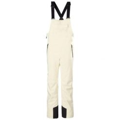Damskie spodnie narciarskie na szelkach Helly Hansen Legendary. Białe spodnie sportowe damskie Helly Hansen, na zimę, bez wzorów, narciarskie. Za 889.00 zł.