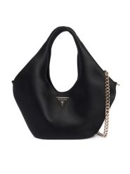 Guess Torebka Jewels Mini HWSG22 48750 Czarny. Czarne torebki wieczorowe damskie Guess, z aplikacjami, z materiału, bez dodatków. Za 414.99 zł.