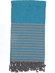 Samimi Chusta hammam w kolorze turkusowym - 180 x 100 cm rozmiar: onesize. Niebieskie chusty damskie Samimi, bez wzorów, z bawełny. Za 69.99 zł.