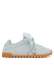 Calvin Klein Sneakersy Low Profile Run Mg Sue Db Laces HW0HW03150 Niebieski jasny. Niebieskie obuwie sportowe damskie Calvin Klein, ze skóry, bez zapięcia. Za 489.99 zł.