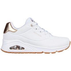 Adidasy Skechers Uno - Golden Air, Kobiety. Białe obuwie sportowe damskie Skechers, z gumy, bez zapięcia, trekkingowe. Za 425.00 zł.