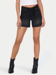 ONLY Szorty jeansowe Gianna 15340706 Czarny Regular Fit. Czarne szorty damskie Only, bez wzorów, z bawełny. Za 89.99 zł.