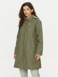 Hunter Kurtka przeciwdeszczowa Benja HARW0020242 Zielony Regular Fit. Zielone kurtki damskie Hunter, xl, bez wzorów, z syntetyku, bez kaptura. Za 429.99 zł.