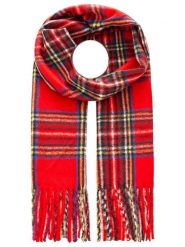 Zwillingsherz Szal w kolorze czerwonym rozmiar: onesize. Czerwone szaliki damskie Zwillingsherz, bez wzorów, z materiału. Za 126.15 zł.