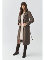TATUUM Płaszcz przejściowy "Tea" w kolorze szarobrązowym rozmiar: 34. Brązowe płaszcze damskie TATUUM, bez wzorów, z tkaniny, bez kaptura. Za 397.83 zł.