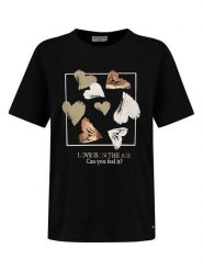 Eight2Nine Koszulka w kolorze czarnym rozmiar: XL. Czarne koszulki damskie Eight2Nine, xl, bez wzorów, z bawełny, bez kołnierzyka, bez ramiączek. Za 43.99 zł.