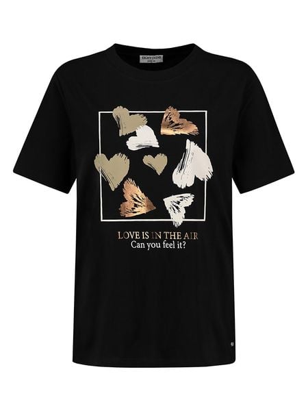 Eight2Nine Koszulka w kolorze czarnym rozmiar: XL. Czarne koszulki damskie Eight2Nine, xl, bez wzorów, z bawełny, bez kołnierzyka, bez ramiączek. Za 43.99 zł.