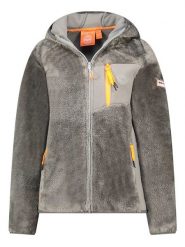 Canadian Peak Kurtka polarowa "Toscaneak" w kolorze szarym rozmiar: L. Szare kurtki damskie Canadian Peak, l, bez wzorów, z materiału, bez kaptura. Za 144.58 zł.