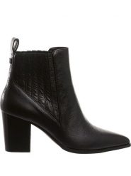 Högl Skórzane botki "Luke" w kolorze czarnym rozmiar: onesize. Czarne botki damskie Högl, eleganckie, bez obcasa, bez zapięcia. Za 417.70 zł.
