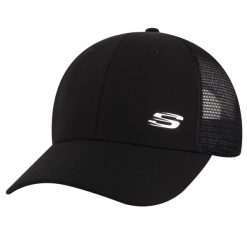 Czapka z daszkiem dla dorosłych Skechers Sport S Metal Hat Cap. Czarne czapki z daszkiem damskie Skechers, bez wzorów, z poliesteru. Za 119.99 zł.