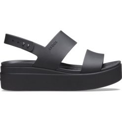 Sandały damskie Crocs CROCBAND. Czarne sandały damskie Crocs, bez wzorów, bez obcasa, bez zapięcia. Za 260.50 zł.