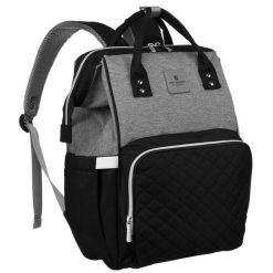 Plecak damski Peterson PTN MB3-6029 czarno-szary. Czarne plecaki Peterson, bez wzorów. Za 129.00 zł.
