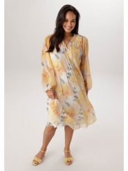 Aniston Sukienka w kolorze żółtym rozmiar: 52. Żółte sukienki damskie Aniston, bez wzorów, bez ramiączek. Za 252.99 zł.