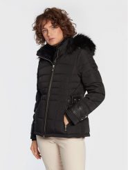 Morgan Kurtka zimowa 212-GNINAE Czarny Regular Fit. Czarne kurtki damskie Morgan, na zimę, bez wzorów, z syntetyku, bez kaptura. Za 549.99 zł.