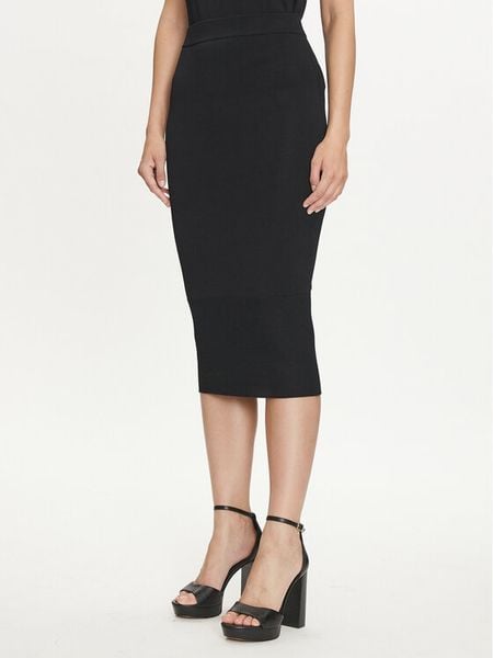 Armani Exchange Spódnica ołówkowa 6DYN1D YMH6Z 1200 Czarny Slim Fit. Czarne spódnice damskie Armani Exchange, xs, bez wzorów, z syntetyku. Za 369.99 zł.